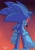 Size: 1431x2048 | Tagged: safe, artist:joanacalado8, sonic the hedgehog, looking at viewer, looking back, zombot