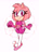 Size: 1750x2450 | Tagged: safe, artist:pyonsukis, amy rose, pink diamond, steven universe (series)