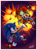 Size: 731x1000 | Tagged: safe, artist:mamajebbun, sonic the hedgehog, oc, oc:benedict the badnik, explosion