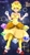 Size: 1227x2212 | Tagged: safe, artist:karbuitt, artist:prosafiagaming, robotnik, sonic the hedgehog, super sonic, chaos emerald, dress, eggmobile, gender swap, ring, space, super crown, super form