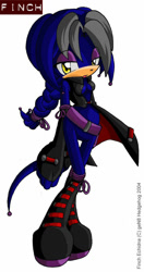 Size: 600x1138 | Tagged: safe, artist:gen8, oc, oc:finch echidna, echidna, solo