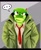 Size: 884x1085 | Tagged: safe, artist:danielasdoodles, vector the crocodile, ..., cosplay, detective gumshoe, looking at viewer