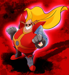 Size: 1280x1399 | Tagged: safe, artist:piggybank12, robotnik, looking up, yellow cross outfit