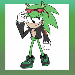 Size: 1280x1280 | Tagged: safe, artist:toxiclemon02, scourge the hedgehog