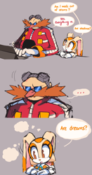 Size: 892x1704 | Tagged: safe, artist:_motobug, robotnik, ..., creamabetes, dialogue, edit, stitched