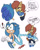 Size: 960x1200 | Tagged: safe, artist:chauvels, alicia acorn, sonic the hedgehog, dialogue, sfx, whip