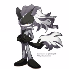 Size: 2170x2292 | Tagged: safe, artist:isa_illustrate, infinite the jackal, looking at viewer, one fang, solo, suit