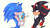 Size: 3000x1663 | Tagged: safe, artist:miley-taslow, omochao, shadow the hedgehog, sonic the hedgehog, dialogue, gay, looking at them, robot, shadow x sonic, shipping, simple background, sweatdrop, white background