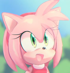 Size: 1939x2048 | Tagged: safe, artist:plushykittycat, amy rose, solo