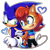 Size: 1006x1000 | Tagged: safe, artist:k3llywolfarts, artist:risziarts, sally acorn, sonic the hedgehog, duo, sally x sonic, shipping, straight