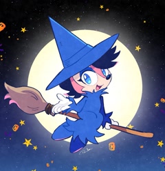 Size: 1595x1659 | Tagged: safe, artist:drawloverlala, sally acorn, solo, witch