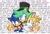 Size: 1134x770 | Tagged: safe, artist:aideneye, irish the hedgehog, miles "tails" prower, sonic the hedgehog, fox, hedgehog