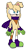 Size: 515x950 | Tagged: safe, artist:shadmanicknuxedits, oc, oc:caydyn muttski, hybrid, blue eyes, dogbear, fankid, gloves, looking offscreen, magical gay spawn, no mouth, odd socks, outline, parent:bark, parent:muttski, parents:barski, peach fur, scarf, shoes, simple background, solo, standing, transparent background