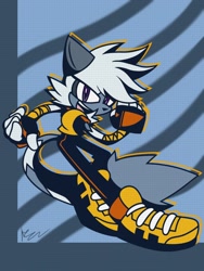 Size: 1536x2048 | Tagged: safe, artist:keaton_756, tangle the lemur, lemur, solo, tangle's running suit