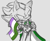 Size: 1043x854 | Tagged: safe, artist:larabar, shadow the hedgehog, hedgehog, arms folded, flag, genderqueer pride, grey background, greyromantic pride, holding something, pride, simple background, sketch, smile, solo, standing