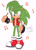 Size: 4544x6365 | Tagged: safe, artist:bageloftime, hedgehog, sonic underground, manic the hedgehog, simple background, solo, white background