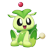 Size: 1024x1024 | Tagged: safe, artist:nowykowski, oc, oc:rugle, chao, ambiguous gender, cute, looking offscreen, mouth open, neutral chao, outline, simple background, sitting, solo, transparent background