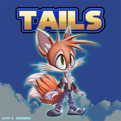 Size: 1500x1500 | Tagged: safe, artist:dawgweazle, miles "tails" prower, redesign, solo