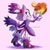 Size: 640x640 | Tagged: safe, artist:antych, blaze the cat, blaze's tailcoat, fire finger, solo