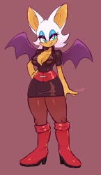 Size: 1527x2634 | Tagged: safe, artist:jamo_art, artist:jamoart, rouge the bat, alternate outfit, solo