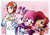 Size: 800x552 | Tagged: safe, artist:domestic maid, blaze the cat, princess elise, sally acorn, sonia the hedgehog