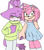 Size: 540x616 | Tagged: safe, artist:alittlebitfast, amy rose, blaze the cat, cat, hedgehog, 2016, amy x blaze, blushing, cute, female, females only, holding hands, lesbian, looking at viewer, shipping