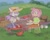 Size: 2048x1652 | Tagged: safe, artist:fikus345, amy rose, blaze the cat, cat, hedgehog, 2023, amy x blaze, amy's classic dress, cute, female, females only, hat, lemonade, lesbian, picnic, picnic basket, shipping, watermelon