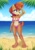 Size: 731x1050 | Tagged: safe, artist:metalpandora, sally acorn, beach, bikini, solo, swimsuit