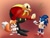 Size: 3200x2400 | Tagged: safe, artist:rrarr1926, miles "tails" prower, robotnik, sonic the hedgehog, classic robotnik, classic sonic, classic tails, trio