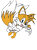 Size: 2326x3105 | Tagged: safe, artist:taeko, miles "tails" prower, crash of the titans, looking at viewer, mobius.social exclusive, mouth open, posing, reaching towards the viewer, simple background, smile, solo, transparent background