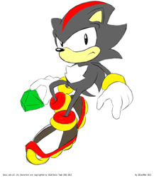 Size: 800x923 | Tagged: safe, artist:gblastman, shadow the hedgehog, hedgehog, classic style