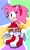 Size: 1225x2048 | Tagged: safe, artist:randomguy9991, amy rose, amy's halterneck dress, classic amy