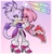 Size: 1524x1575 | Tagged: safe, artist:xfarfromreality, amy rose, blaze the cat, cat, hedgehog, 2023, amy x blaze, amy's halterneck dress, blaze's tailcoat, cute, female, females only, hugging, lesbian, pride, shipping