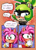 Size: 2048x2840 | Tagged: safe, artist:akarisandraws, amy rose, surge the tenrec, hedgehog, tenrec, abstract background, blushing, dialogue, duo, english text, female, females only, heart, lesbian, shipping, sparkles, speech bubble, surgamy