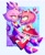 Size: 1698x2048 | Tagged: safe, artist:onlyastraa, amy rose, blaze the cat, cat, hedgehog, amy x blaze, cute, female, females only, hand on chin, hearts, lesbian, shipping