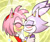 Size: 540x450 | Tagged: safe, artist:silverxcristal, amy rose, blaze the cat, cat, hedgehog, 2018, amy x blaze, amy's halterneck dress, blaze's tailcoat, blushing, cute, eyes closed, female, females only, finger on chin, holding each other, lesbian, shipping