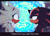 Size: 2048x1467 | Tagged: safe, artist:zan0tix, shadow the hedgehog, silver the hedgehog, hedgehog, sonic the hedgehog (2006), abstract background, dialogue, duo, english text, eyelashes, frown, gay, looking at each other, male, males only, redraw, shadow x silver, shipping, standing