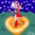 Size: 2048x2048 | Tagged: safe, artist:derilpostthings, amy rose, blaze the cat, cat, hedgehog, 2023, amy x blaze, amy's halterneck dress, blaze's tailcoat, dancing, female, females only, flame, heart, kiss, lesbian, romantic, shipping, star (sky)