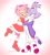 Size: 1852x2048 | Tagged: safe, artist:toonyliv, amy rose, blaze the cat, cat, hedgehog, 2020, amy x blaze, amy's halterneck dress, blaze's tailcoat, blushing, cute, eyes closed, female, females only, hand on back, hearts, hugging, lesbian, mouth open, shipping