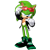 Size: 2500x2500 | Tagged: safe, artist:nibroc-rock, scourge the hedgehog, hedgehog, 3d