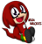 Size: 878x911 | Tagged: safe, artist:fernandathehedgehog, knuckles the echidna, echidna, gloves, male, nega form, purple eyes, red fur, shoes