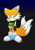 Size: 490x695 | Tagged: safe, artist:massi-the-fox, oc, oc:massi the fox, fox, brown eyes, fingerless gloves, male, orange fur, recolor, shoes, socks, sweater