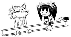 Size: 1266x673 | Tagged: safe, artist:alotaart, blaze the cat, honey the cat, beam