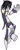 Size: 285x722 | Tagged: safe, artist:kyurem2424, au:sonic world travel, lance, nightmare being, no power pattern, white background