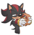 Size: 923x939 | Tagged: safe, artist:sonicbarbie, sally acorn, shadow the hedgehog, squirrel