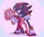 Size: 772x645 | Tagged: safe, artist:shira_hedgie, amy rose, shadow the hedgehog, dancing, duo, shadamy, shipping, straight