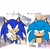 Size: 1146x1114 | Tagged: safe, artist:genkiii05, sonic the hedgehog, duality, duo, english text, lidded eyes, meme, screenshot, self paradox, simple background, white background