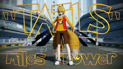 Size: 1192x670 | Tagged: safe, artist:petite-neko-kitsune, miles "tails" prower, human, 3d, humanized, mmd