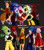 Size: 843x948 | Tagged: safe, artist:notpc98fan, amy rose, knuckles the echidna, miles "tails" prower, sonic the hedgehog, surge the tenrec, human, 3d, humanized, mmd