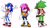 Size: 1643x916 | Tagged: safe, artist:justin61894350, sonia the hedgehog, sonic the hedgehog, manic the hedgehog